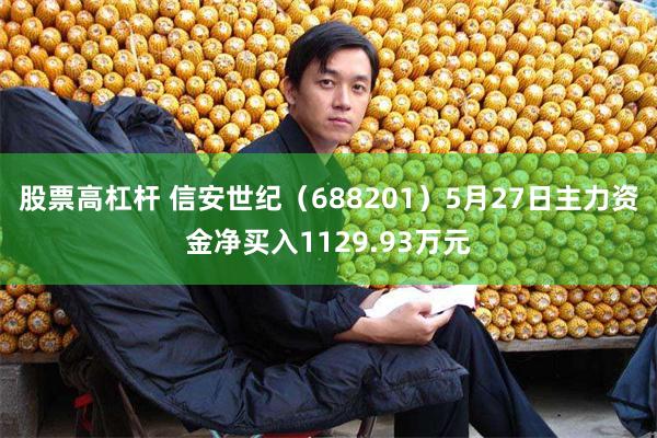 股票高杠杆 信安世纪（688201）5月27日主力资金净买入1129.93万元