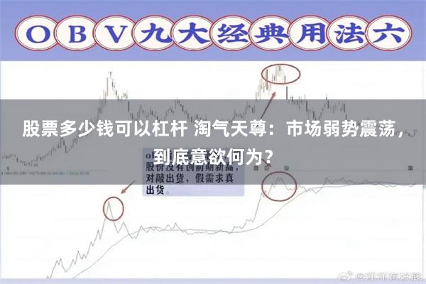 股票多少钱可以杠杆 淘气天尊：市场弱势震荡，到底意欲何为？