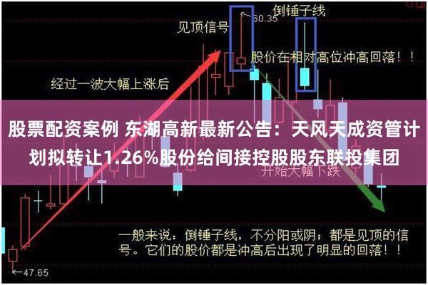 股票配资案例 东湖高新最新公告：天风天成资管计划拟转让1.26%股份给间接控股股东联投集团
