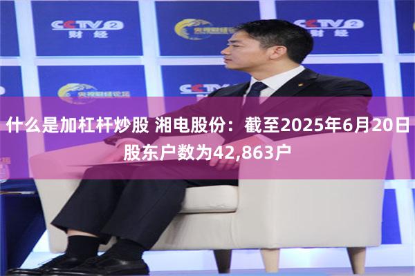 什么是加杠杆炒股 湘电股份：截至2025年6月20日股东户数为42,863户