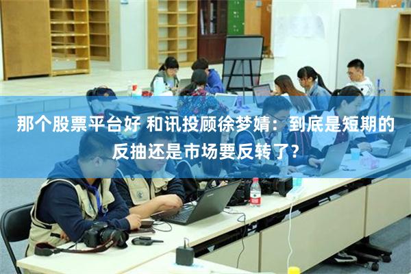 那个股票平台好 和讯投顾徐梦婧：到底是短期的反抽还是市场要反转了？