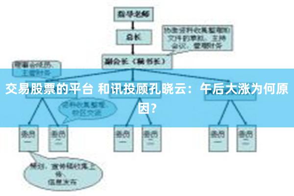 交易股票的平台 和讯投顾孔晓云：午后大涨为何原因？