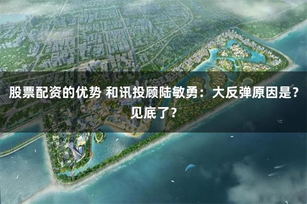 股票配资的优势 和讯投顾陆敏勇：大反弹原因是？见底了？