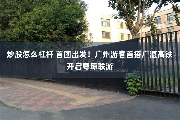 炒股怎么杠杆 首团出发！广州游客首搭广湛高铁开启粤琼联游