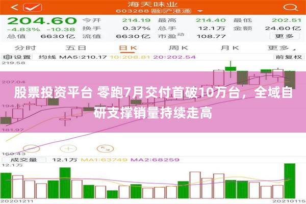 股票投资平台 零跑7月交付首破10万台，全域自研支撑销量持续走高
