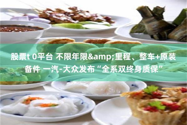 股票t 0平台 不限年限&里程、整车+原装备件 一汽-大众发布“全系双终身质保”
