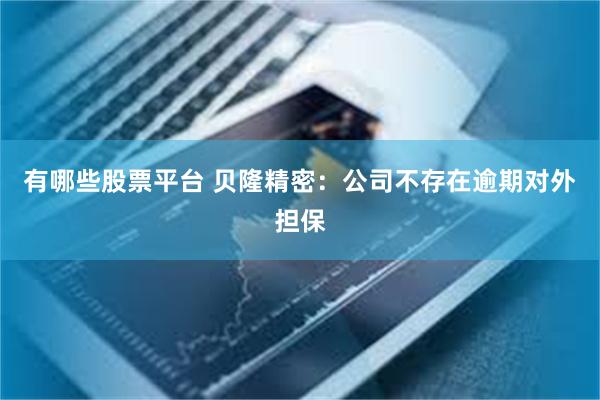 有哪些股票平台 贝隆精密：公司不存在逾期对外担保