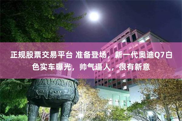 正规股票交易平台 准备登场，新一代奥迪Q7白色实车曝光，帅气逼人，很有新意