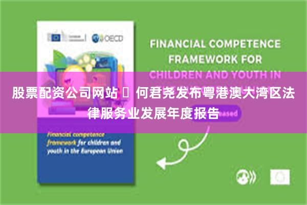 股票配资公司网站 ​何君尧发布粤港澳大湾区法律服务业发展年度报告