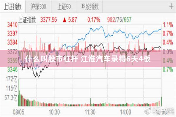 什么叫股市杠杆 江淮汽车录得6天4板